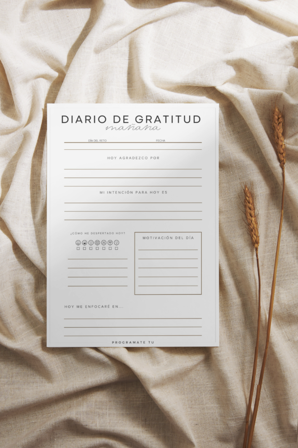 Diario de gratitud